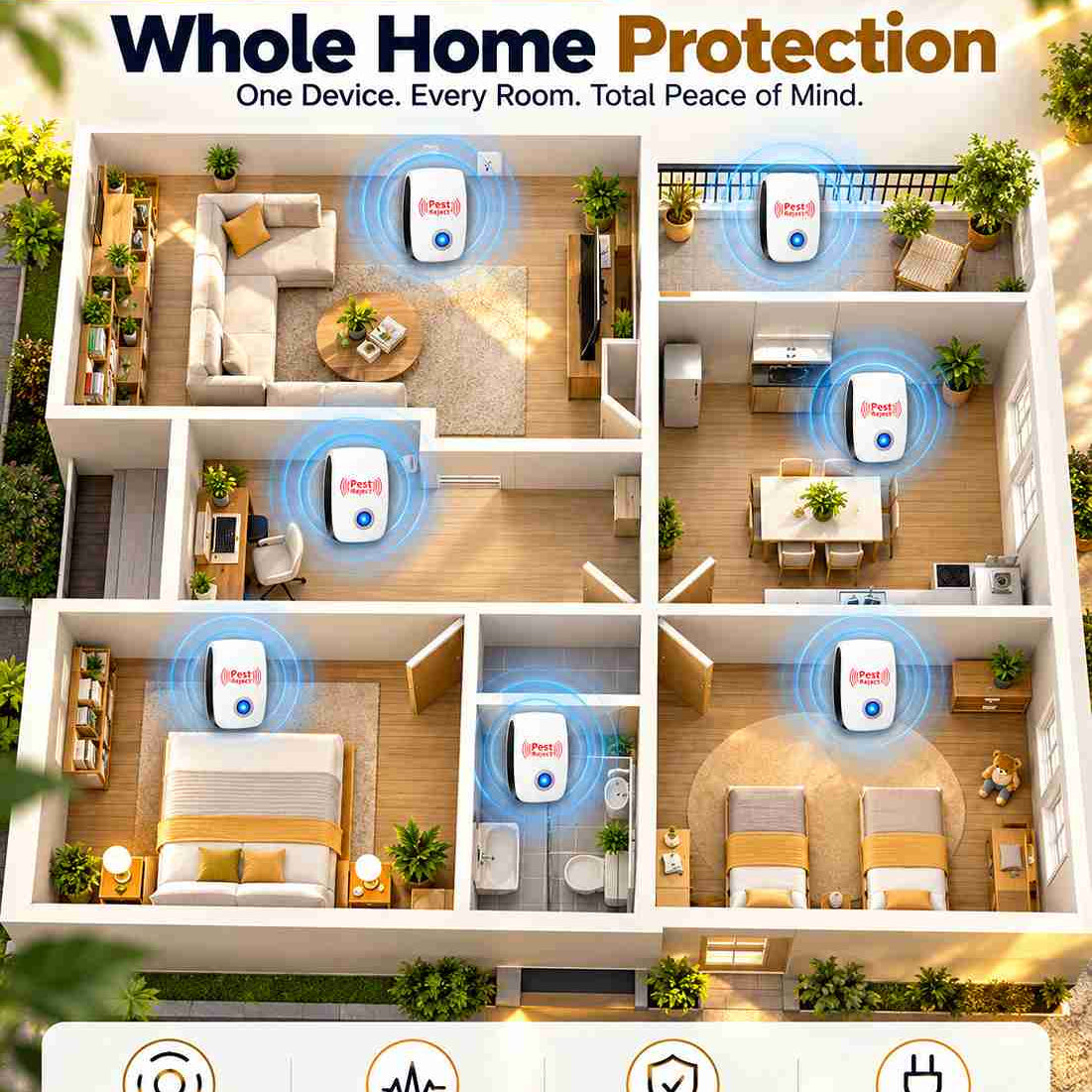 Pest Repeller™ – Advanced Ultrasonic Pest Protection (Buy 1 Get 1 Free)