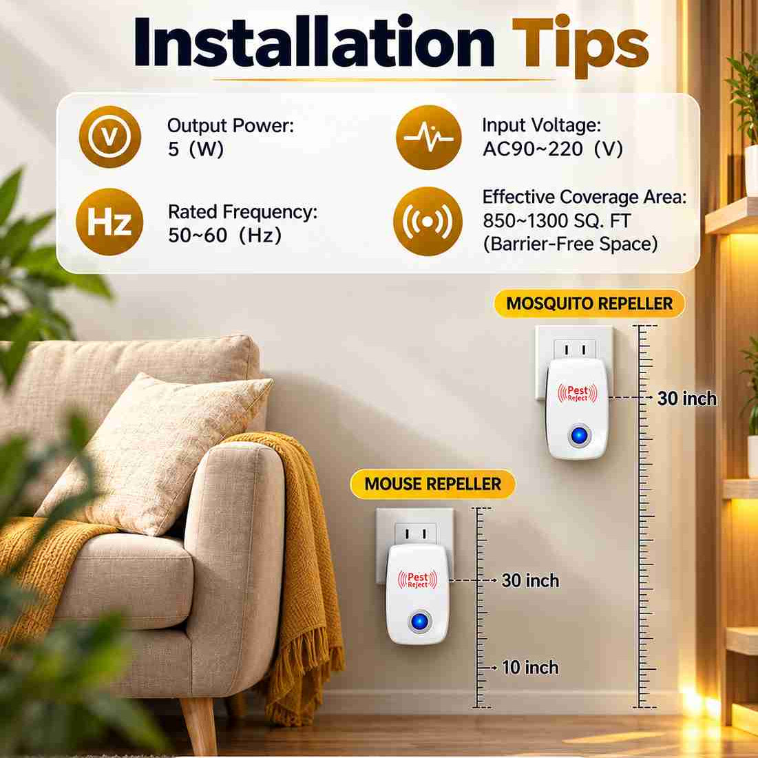 Pest Repeller™ – Advanced Ultrasonic Pest Protection (Buy 1 Get 1 Free)