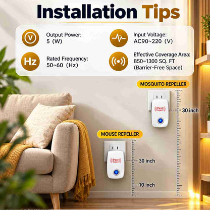 Pest Repeller™ – Advanced Ultrasonic Pest Protection (Buy 1 Get 1 Free)